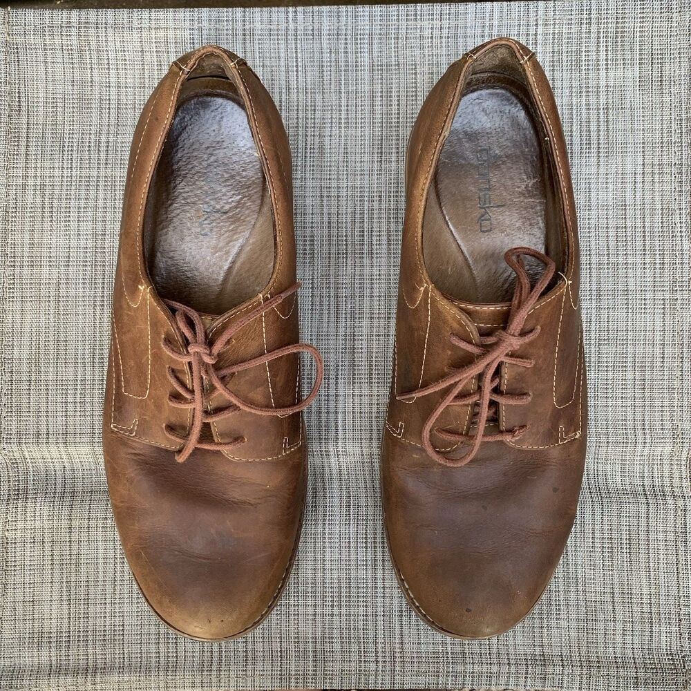 Dansko Josh Oxford Brown Leather Academia Minimalist Gorpcore Heritage Preppy 44
